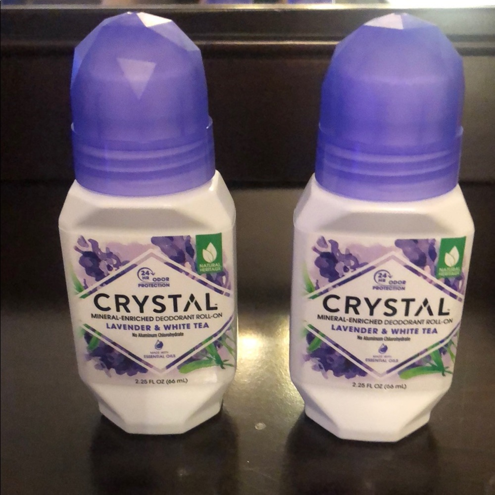 Lavender & White Tea Deodorant Roll-On, set of two.